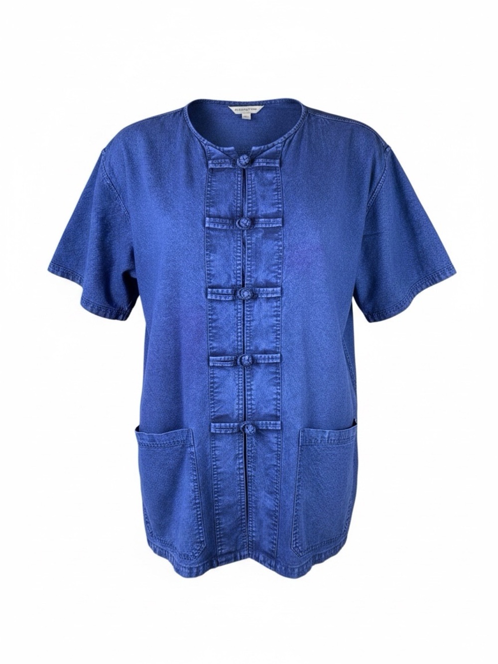 Thai Mo Hom Indigo Dyed Cotton Chore Jacket Shirt Large XL